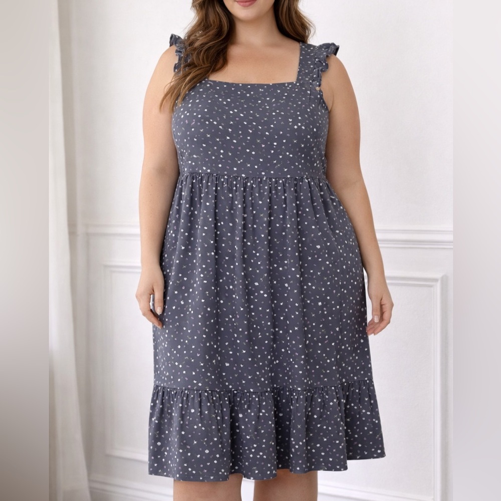 Universal Threads Floral Cotton Dress, Size XL